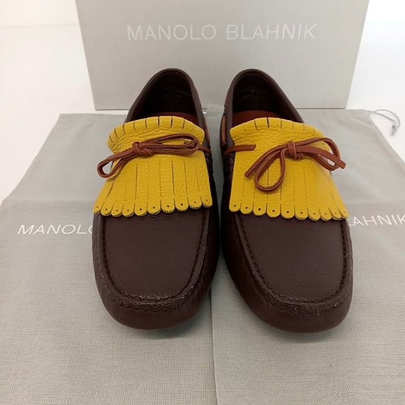 Manolo Blahnik | Shoes | Manolo Blahnik Mens Mocco Moccasin Leather ...